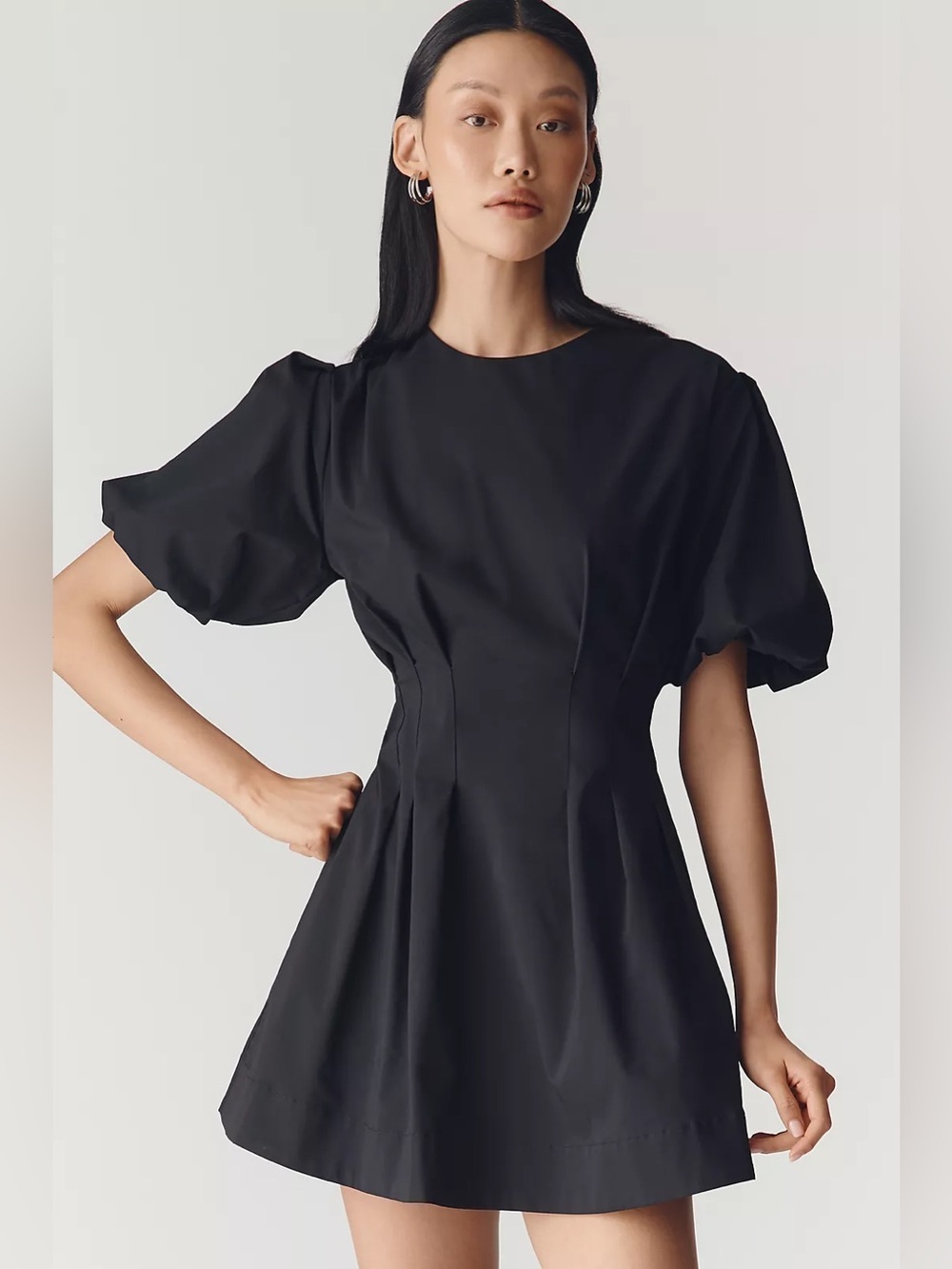 NWT Exquise Anthropologie Tobie Mini Puff Sleeve Dress - Medium